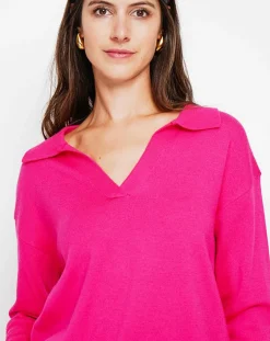 Pull Laurence fushia-Assuili