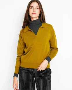 Femme Assuili Pulls^Pull Laurence vert olive