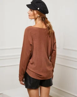 Pull Linoi camel-Fleur de cachemire Clearance