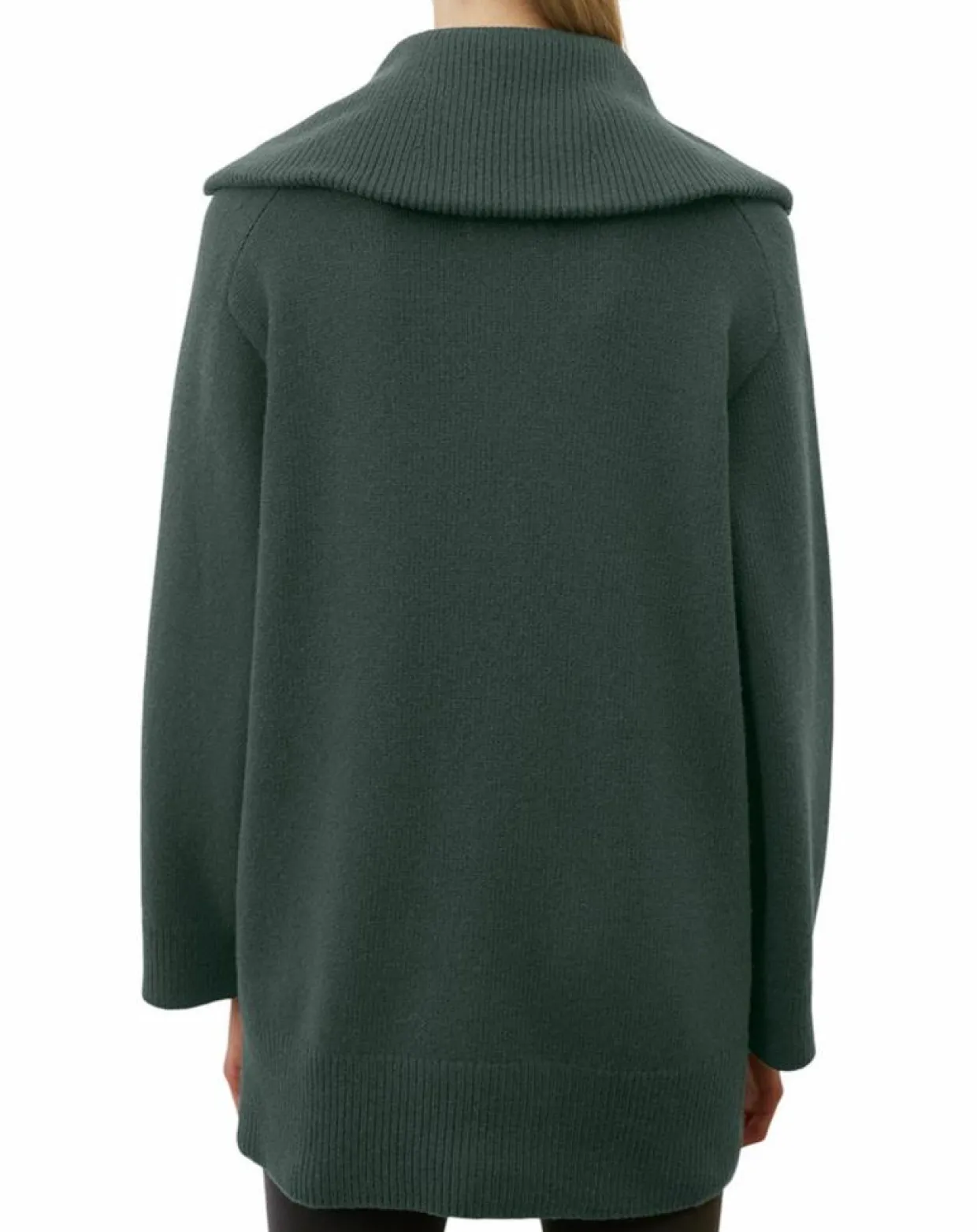 Femme Marc O'Polo Pulls^Pull long en Laine mélangé vert foncé