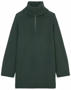 Femme Marc O'Polo Pulls^Pull long en Laine mélangé vert foncé