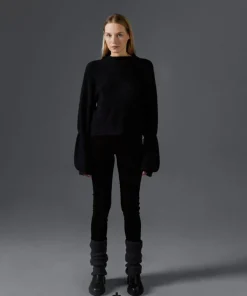Pull Lorelei col manches bouffantes noir-Rodier Online
