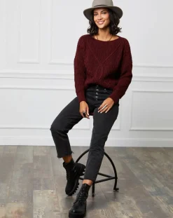 Femme L'Armoire de Suzette Pulls^Pull Louise bordeaux