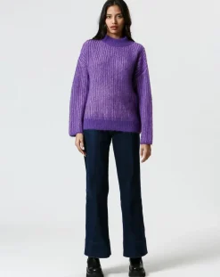 Pull Louise violet-The Korner Hot