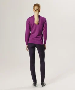 Pull Madeleine 100% laine cache-coeur rose fuchsia-Rodier Online