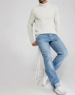 Homme Marc O'Polo Pulls^Pull Maille côtelée écru