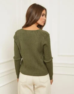 Pull Marta kaki-Soft Cashmere New