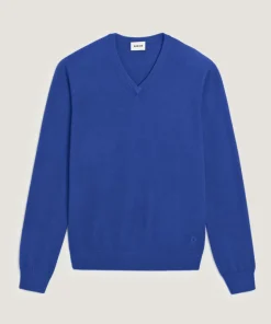 Homme Rodier Pulls^Pull Mathieu 100% Laine bleu azur