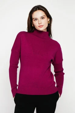 Pull Mathilde cerise-Cachemire & Jo Clearance