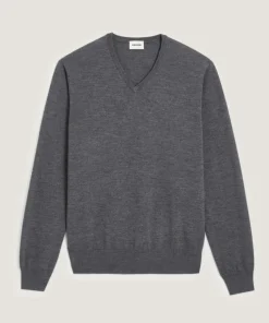 Homme Rodier Pulls^Pull Matis 100% Laine gris foncé