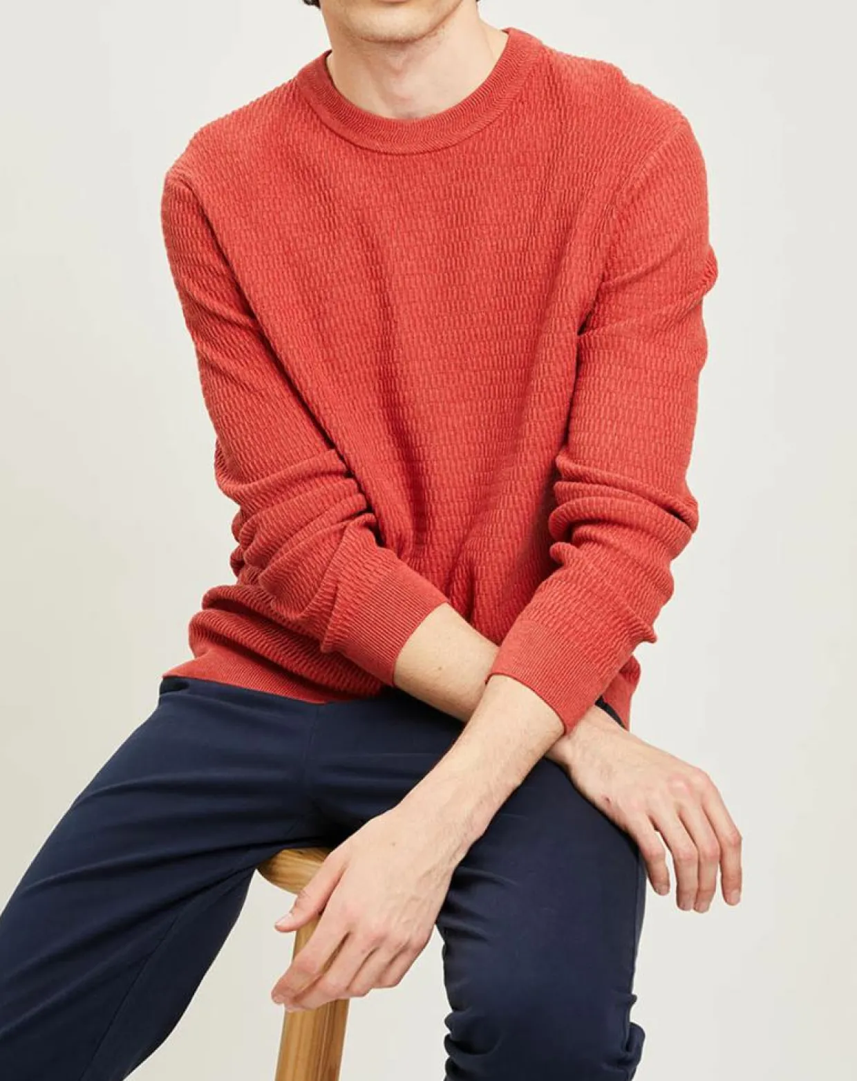 Homme Harris Wilson Pulls^Pull Ocean brique