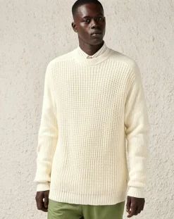 Homme Bellerose Pulls^Pull épais en Maille côtelée de Coton Racar écru