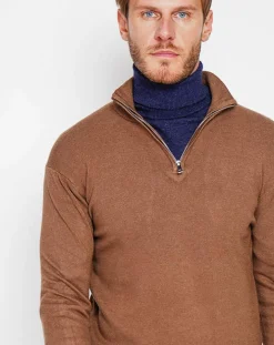 Homme Cachemire & Jo Pulls^Pull Pierre marron
