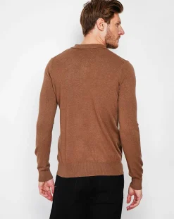 Homme Cachemire & Jo Pulls^Pull Pierre marron