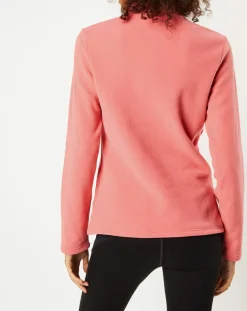 Pull polaire technique col zippé Roy saumon-Odlo Clearance