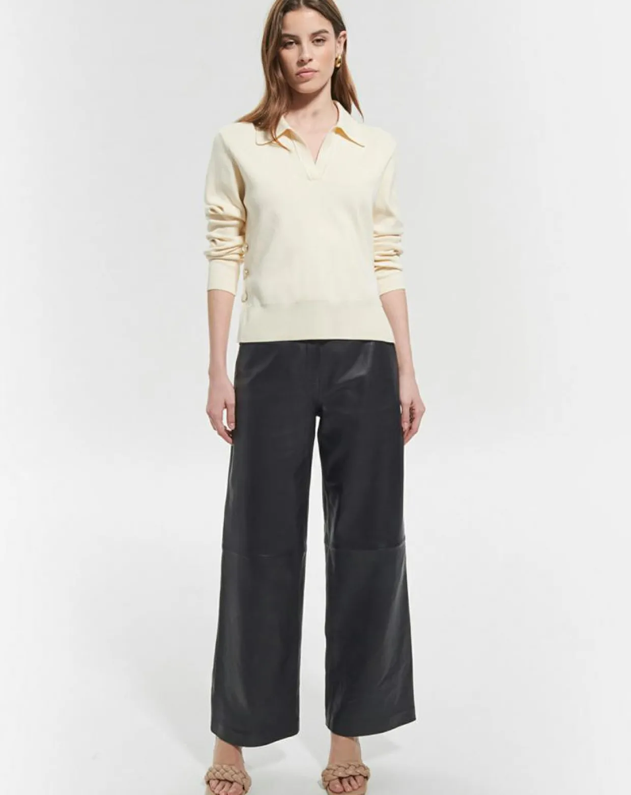 Pull Polo ecru-Zapa New