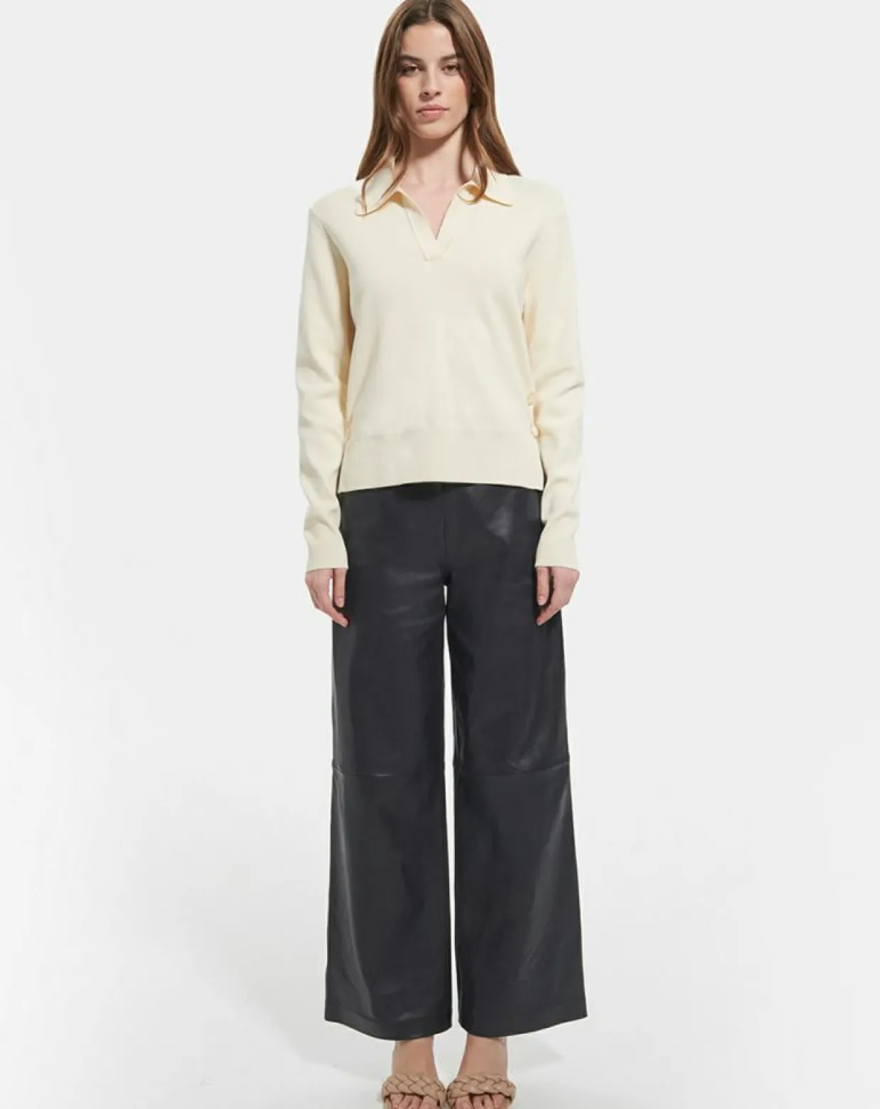 Pull Polo ecru-Zapa New