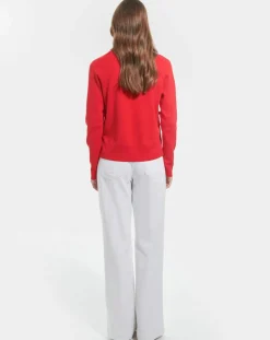 Pull Polo rouge-Zapa Discount