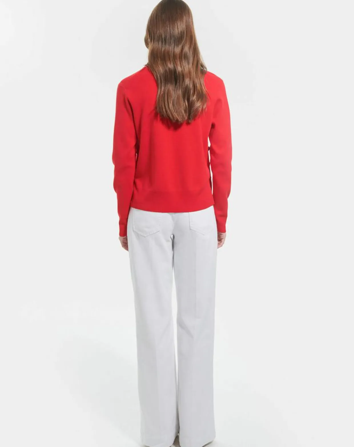 Pull Polo rouge-Zapa Discount