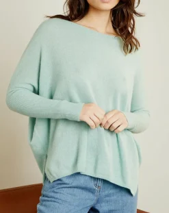 Femme Miss Cashmere Pulls^Pull poncho 100% Cachemire Elisabeth Col rond amande