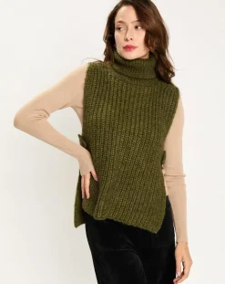 Femme Lauren Vidal Pulls^Pull poncho en Alpaga mélangé Billie mousse