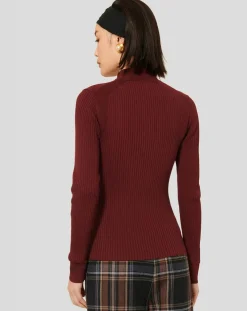 Femme Tara Jarmon Pulls^Pull Prudie bordeaux