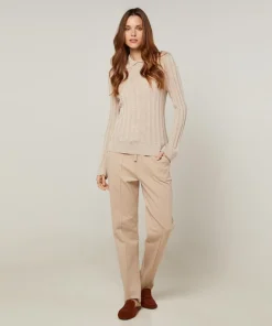 Pull Raymonde en Laine mélangée beige-Rodier Outlet