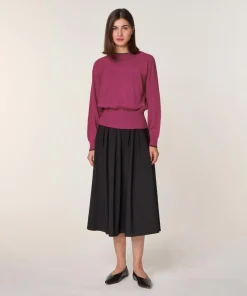 Femme Rodier Pulls^Pull Rhiana 100% laine col bicolore rose fuchsia