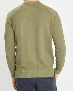 Pull Rond Raglan Poche Poitrine kaki-Marc O'Polo New