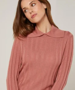 Femme Rodier Pulls^Pull Salomé en Laine mélangée bois de rose