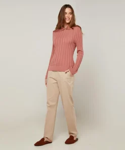 Femme Rodier Pulls^Pull Salomé en Laine mélangée bois de rose