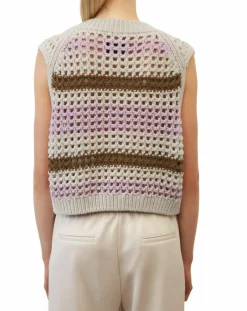 Femme Marc O'Polo Pulls^Pull sans manches 100% Laine Tricot multicolore