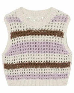 Femme Marc O'Polo Pulls^Pull sans manches 100% Laine Tricot multicolore