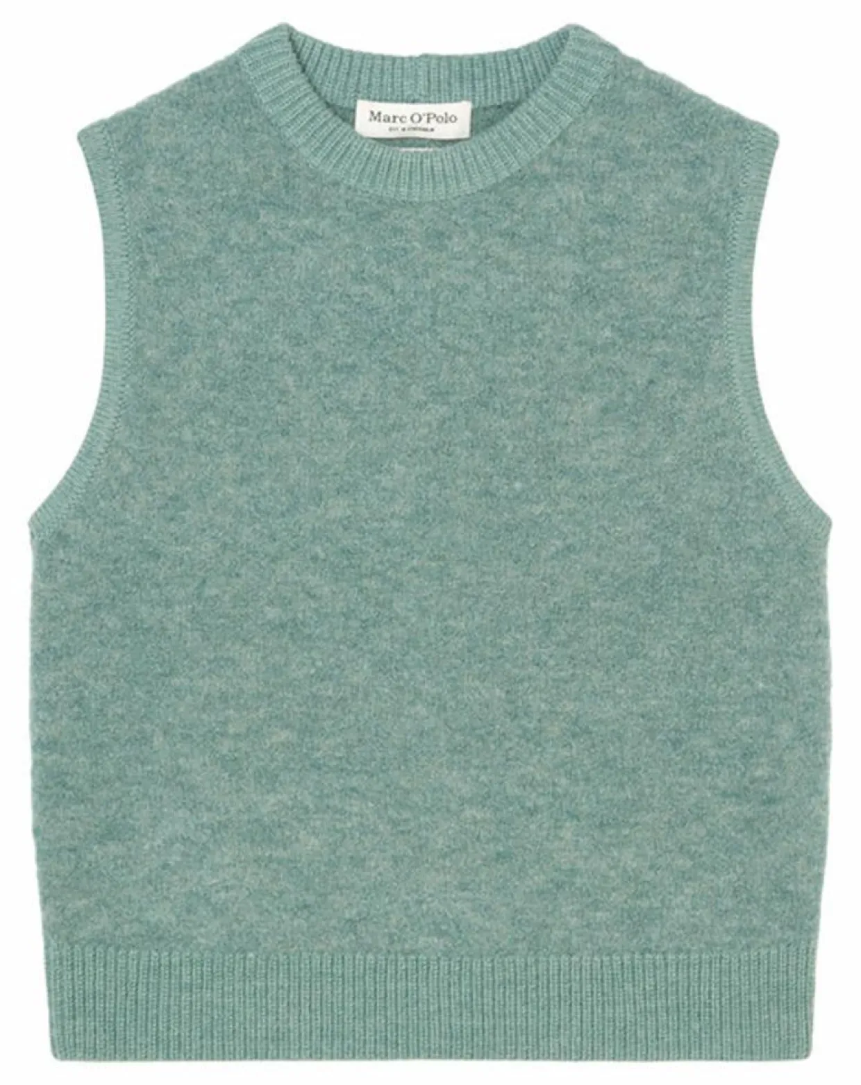 Pull sans manches en Laine & Alpaga mélangés vert-Marc O'Polo Clearance