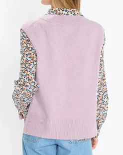 Femme Marc O'Polo Pulls^Pull sans manches en Laine mélangée violet clair