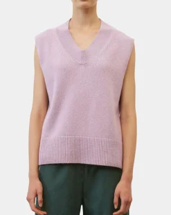 Femme Marc O'Polo Pulls^Pull sans manches en Laine mélangée violet clair