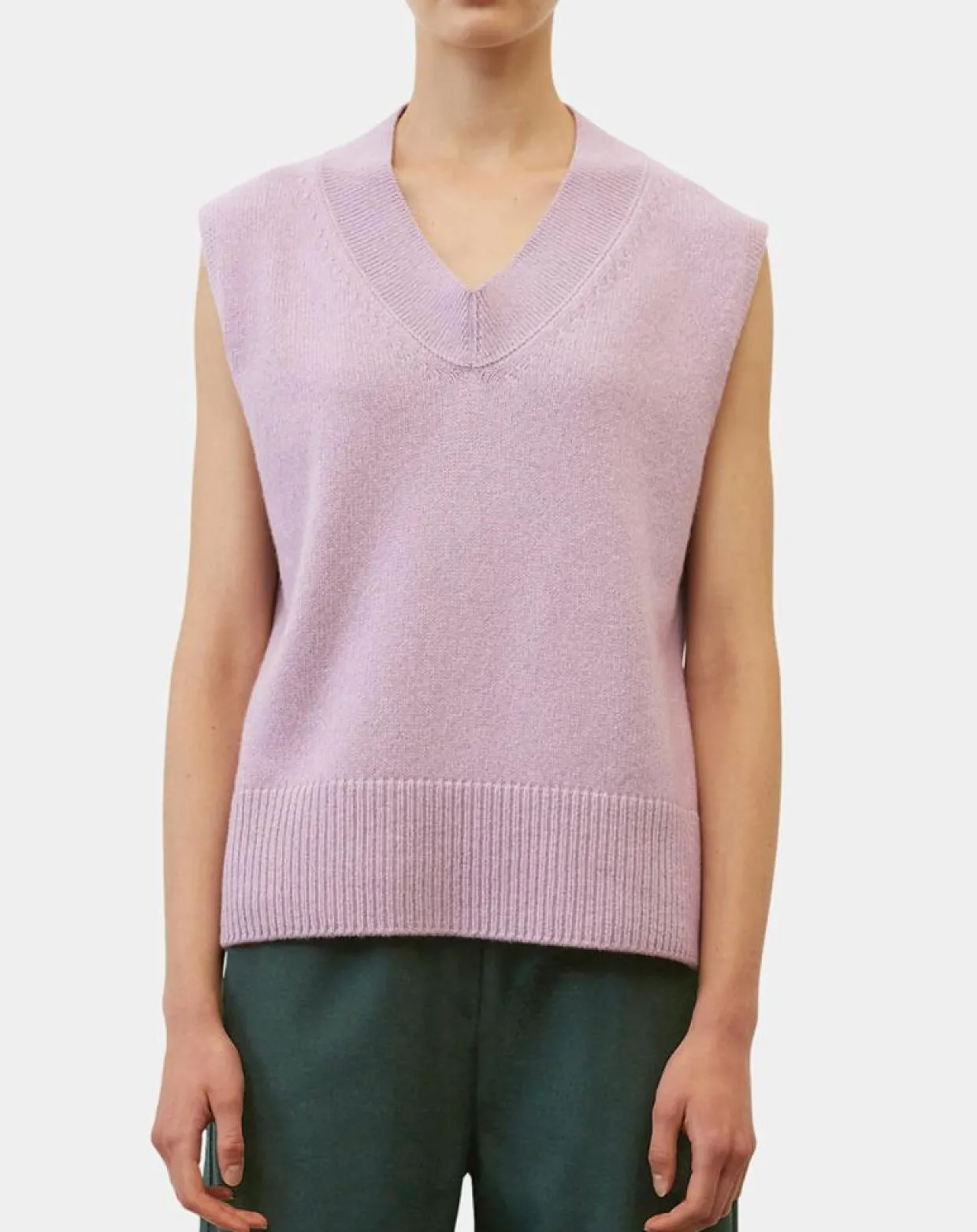 Femme Marc O'Polo Pulls^Pull sans manches en Laine mélangée violet clair