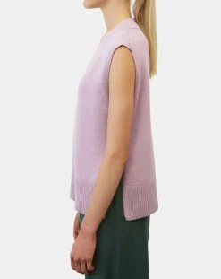 Femme Marc O'Polo Pulls^Pull sans manches en Laine mélangée violet clair
