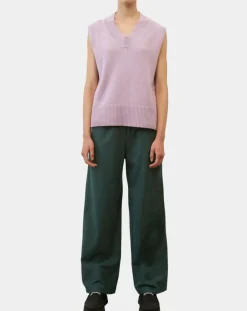 Femme Marc O'Polo Pulls^Pull sans manches en Laine mélangée violet clair