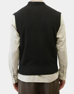 Homme Marc O'Polo Pulls^Pull sans manches en Laine & Coton noir