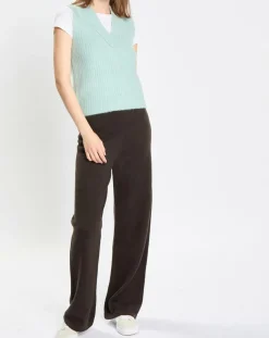 Pull sans manches en Laine & Alpaga mélangés bleu clair-Marc O'Polo Clearance