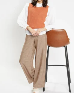 Pull sans manches en Maille mélangée Fido rouille-Galeries Lafayette Sale
