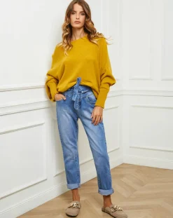 Femme Fleur de cachemire Pulls^Pull Sarah moutarde