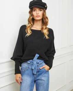 Femme Fleur de cachemire Pulls^Pull Sarah noir