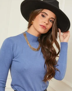 Femme Soft Cashmere Pulls^Pull Senda indigo