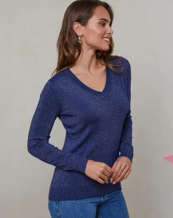 Femme Soft Cashmere Pulls^Pull Senda marine
