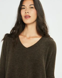Pull Seven moka-Lauren Vidal Outlet