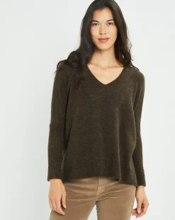 Pull Seven moka-Lauren Vidal Outlet