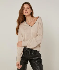 Femme Rodier Pulls^Pull Sibylle en Laine mélangée beige