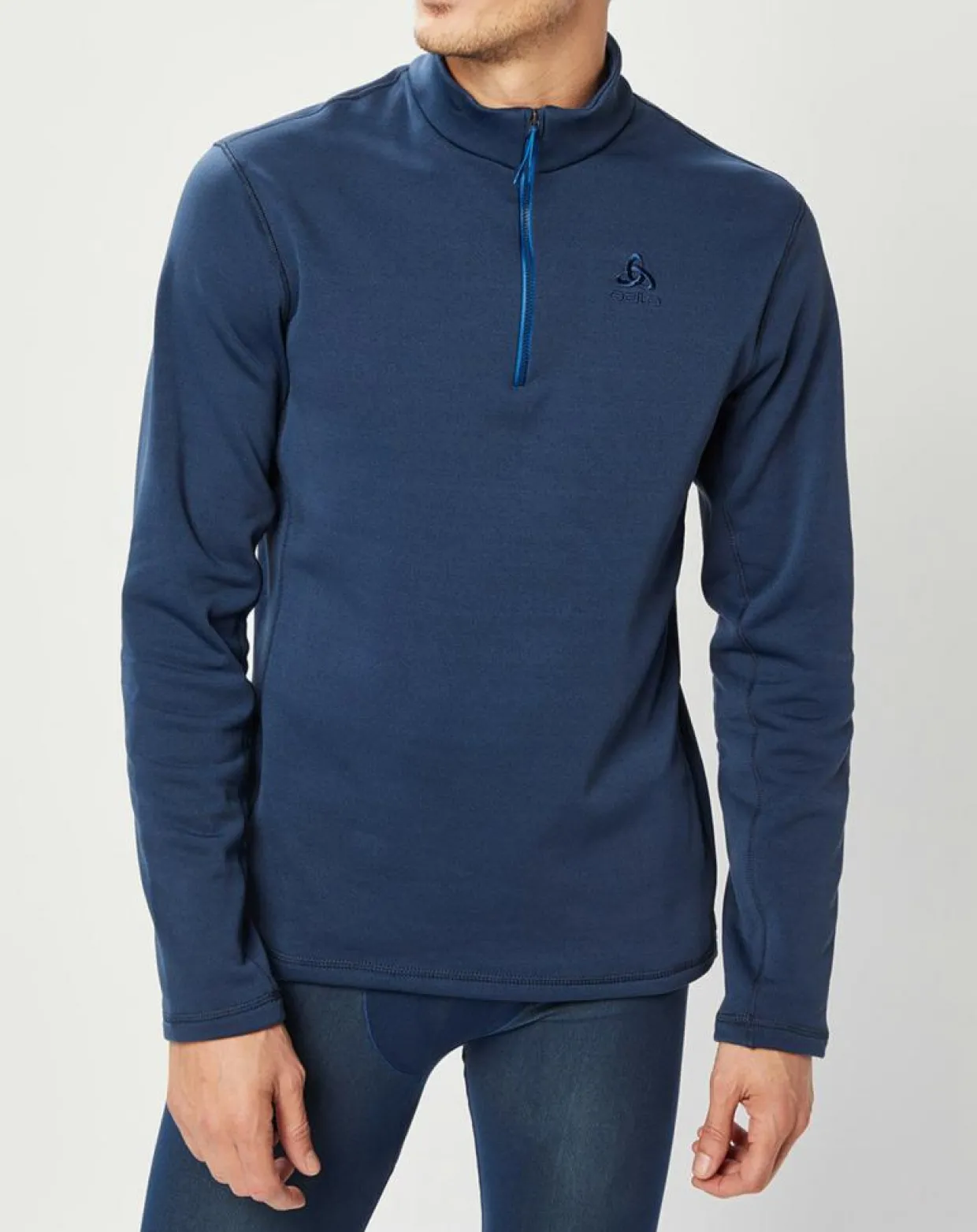 Pull technique col zippé Berra bleu-Odlo Hot
